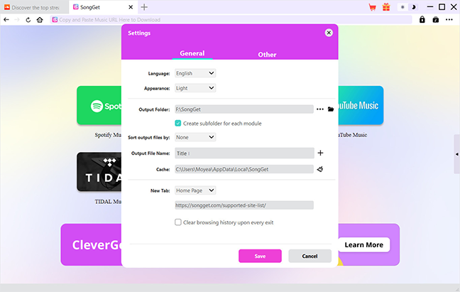 Step 1: Set SoundCloud music download directory